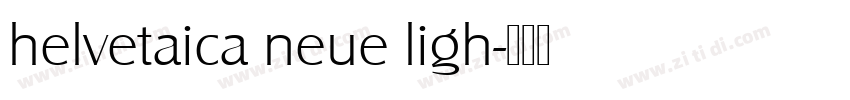 helvetaica neue ligh字体转换